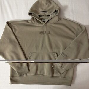 Originals Brooklyn Cloth Men's Hoodie Medium Sage Green Pullover Sweatshirt Gym